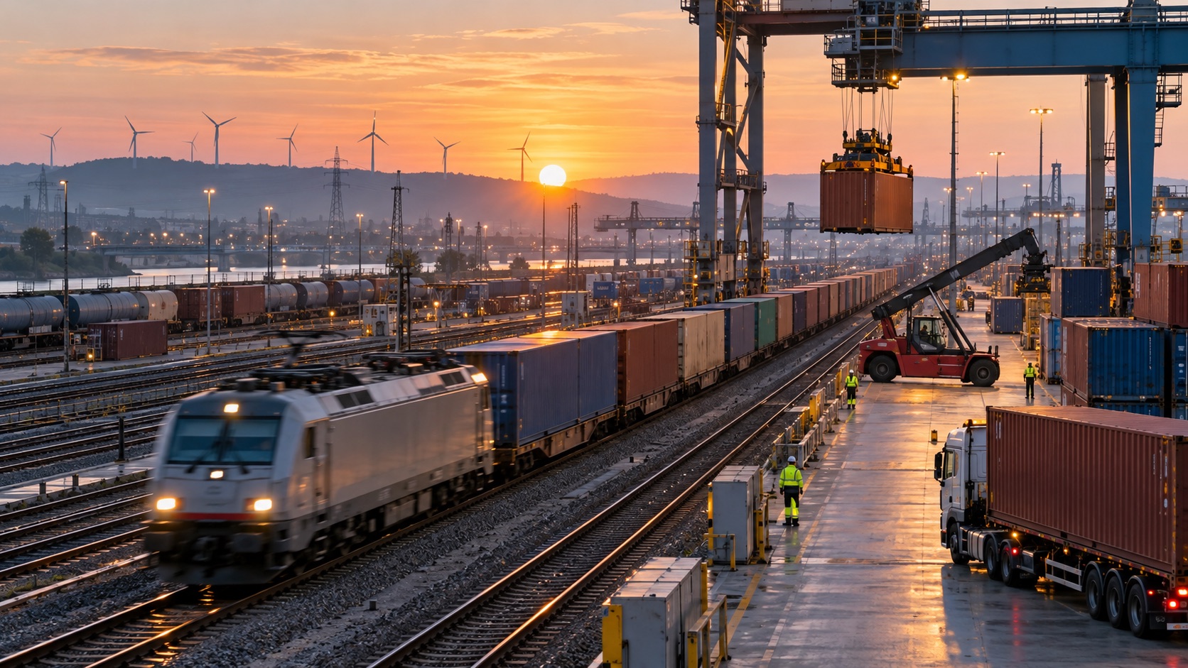 Terminal feroviar de marfă și activitate logistică europeană